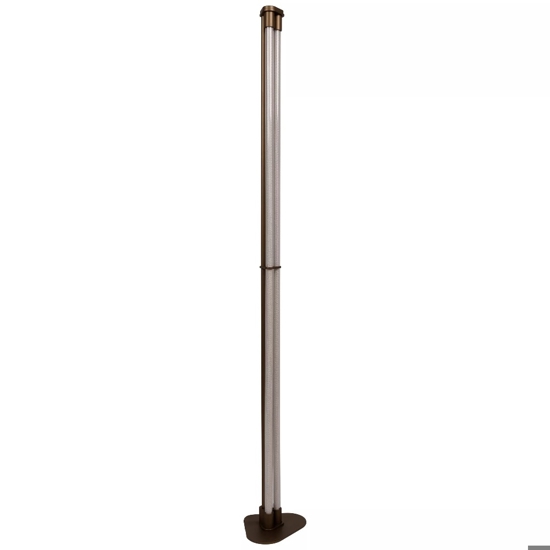Piantana vintage tubi luminosi led 2x17w 2200k-3300k dimmerabile