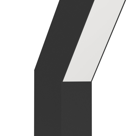 Lampioncino da esterno moderno ip44 nero led 3000k h36 cm
