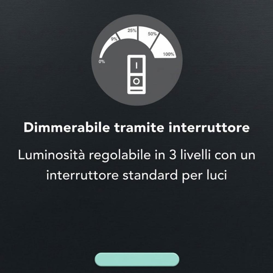 Lampadina e27 filamento ambrata led 7w 1800k 400 lumen dimmerabile