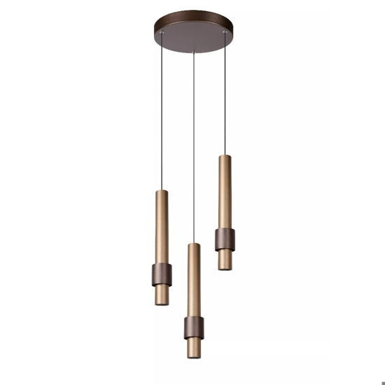 Lampadario caffe oro per tavolo sala da pranzo moderna