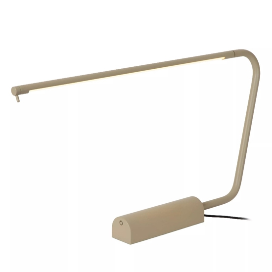 Lampada da scrivania design moderna tortora led 2700k dimmerabile