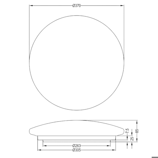 Plafoniera da bagno moderna led da 1500k a 4000k ip44