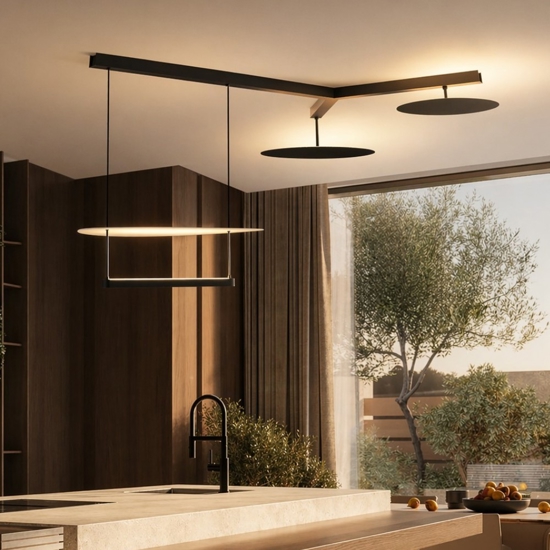 Lampadario design led 81w 3000k per sala da pranzo moderna