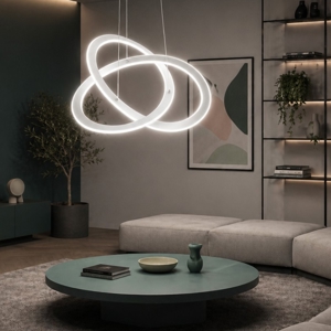 Gea luce yara lampadario moderno led 40w 3000k design originale