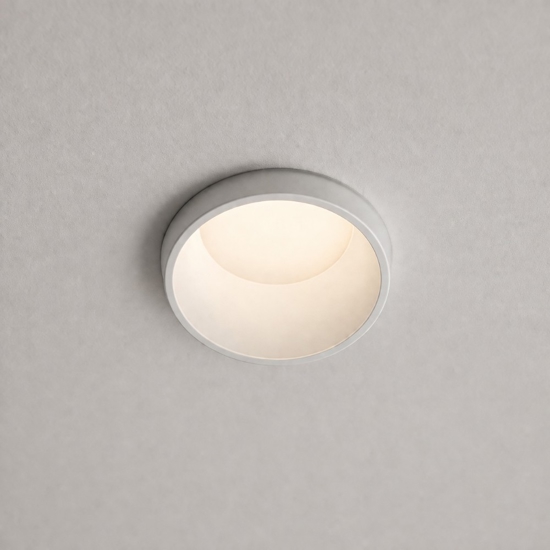 Faretto da incasso in gesso rotondo sforzin thessaly per controsoffitto
