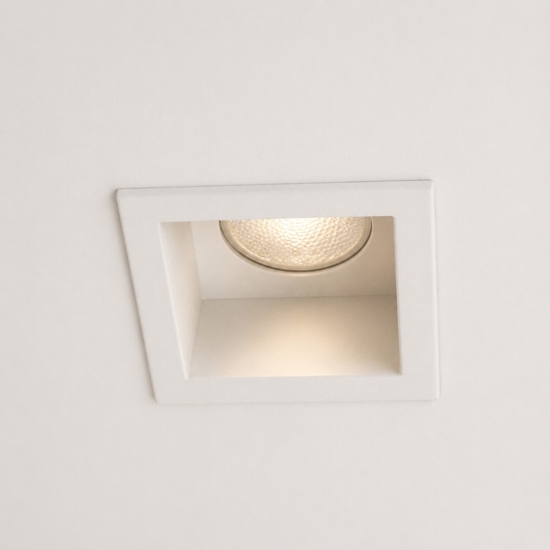 Faretto da incasso led quadrato bianco 3w 3000k 240v fp
