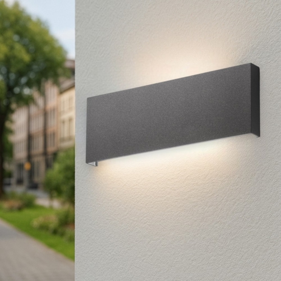 Applique da esterno rettangolare led 30w 3000k 4000k wally affralux