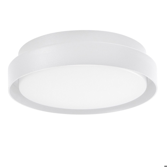 Plafoniere da esterno bianca tonda moderna led 20w 3000k