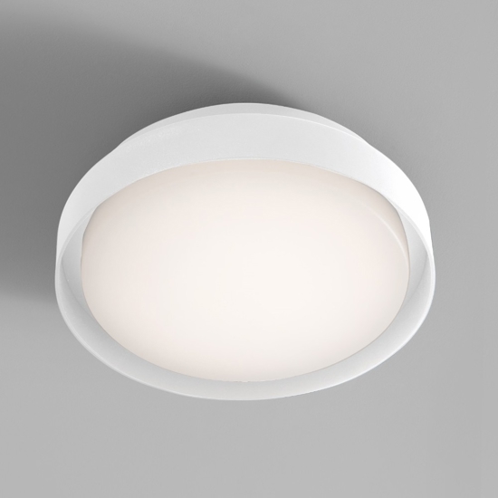 Plafoniere da esterno bianca tonda moderna led 20w 3000k