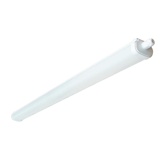 Plafoniera tubo per esterno bianca 119cm led 30w 4000k ip65