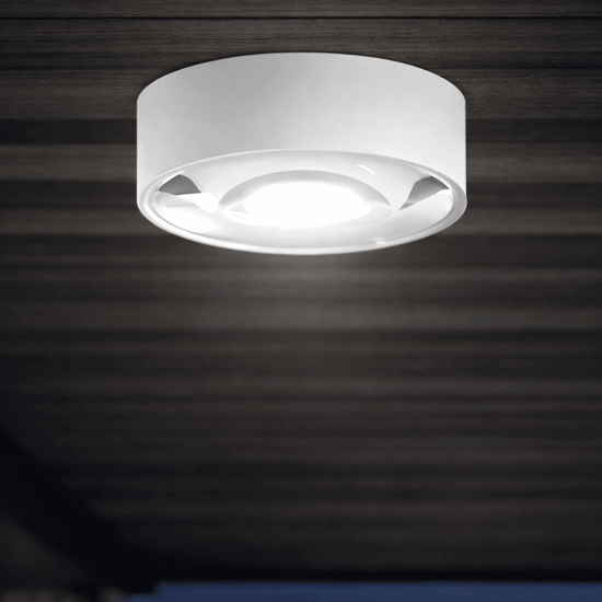 Perenz fanale plafoniera da esterno bianca led 3000k ip65