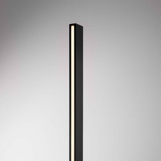 Lampione alto moderno rettangolare led 22w 3000k per esterno