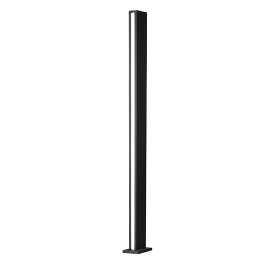 Lampione alto moderno rettangolare led 22w 3000k per esterno