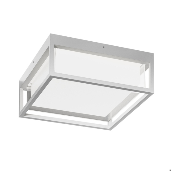 Plafoniera per esterno moderna ip65 bianca led cct gea luce
