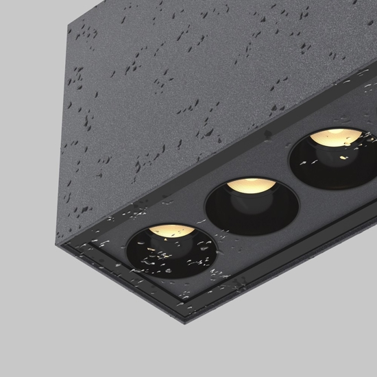 Maytoni ares plafoniera da esterno rettangolare led 3000k ip54