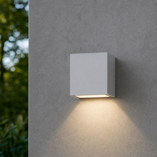 Argo ap1 3000k ideal lux applique da esterno bianca led 6w ip65