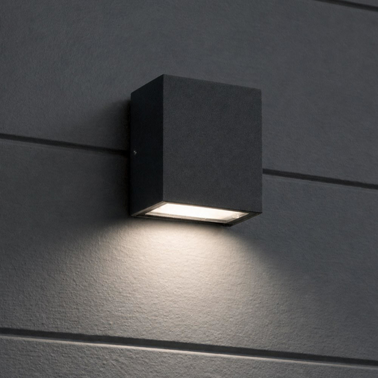 Argo ap1 4000k ideal lux applique da esterno up&down led 6w antracite ip65