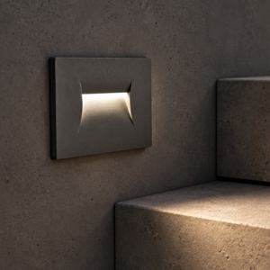 Segnapasso da incasso per esterno led 3w 3000k  antracite isyluce