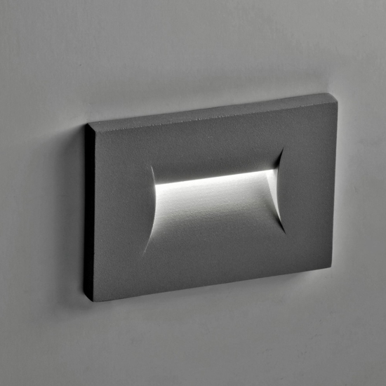 Segnapasso da incasso per esterno led 3w 3000k  antracite isyluce