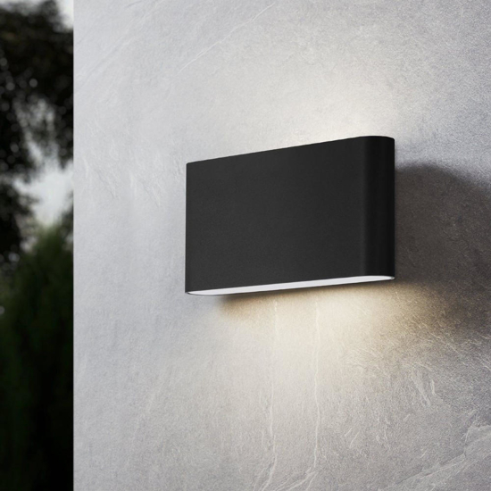 Applique da esterno led cct antracite ip65 17cm