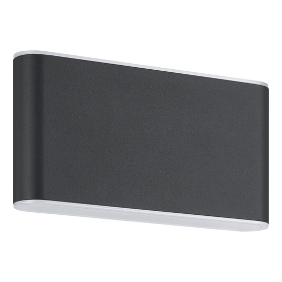Applique da esterno led cct antracite ip65 17cm