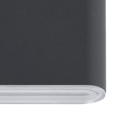 Applique da esterno led cct antracite ip65 17cm