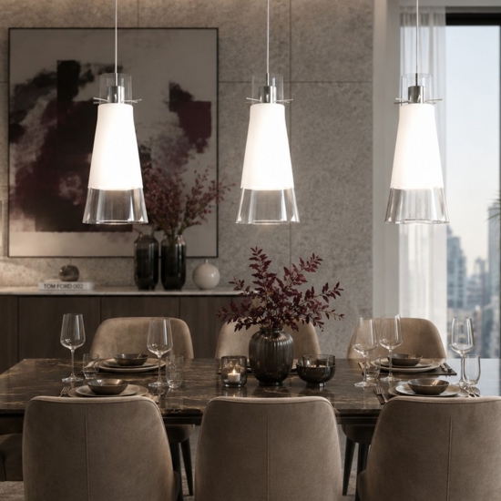 Toplight cone lampadario per isola cucina 3 luci