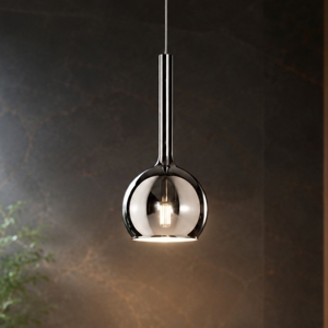 Lampada sospensione per camera da letto sfera di vetro