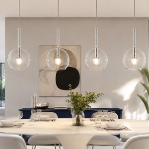 Top light lampadario per cucina vetri trasparenti