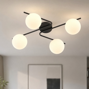 Plafoniera moderna nera per cucina top light holly