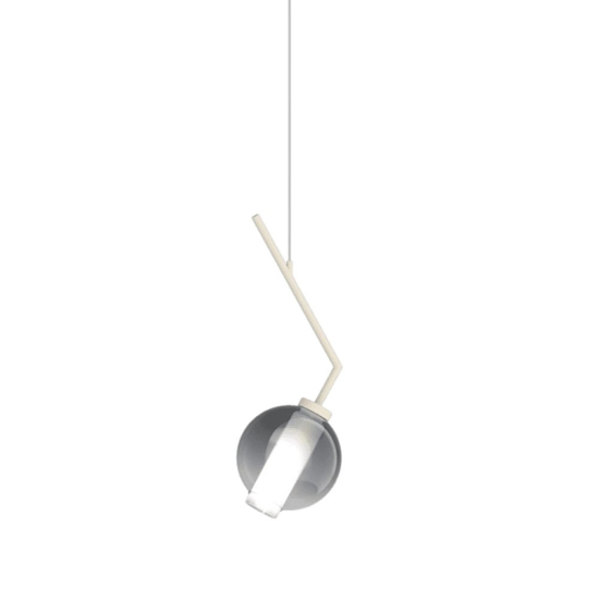 Applique camera da letto pendente sabbia vetro fume top light v line