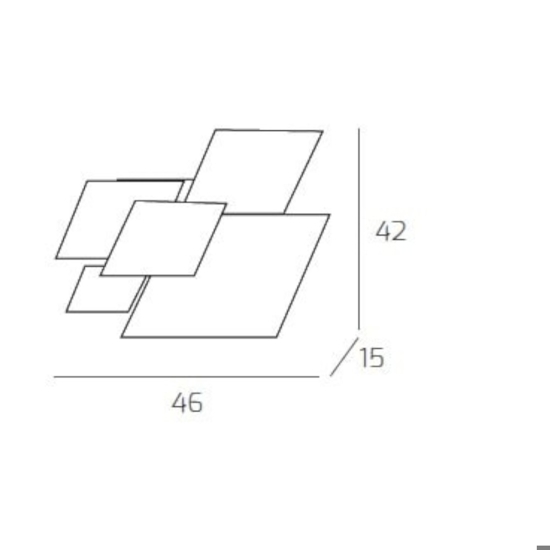 Toplight upgrade plafoniera per camera da letto placca foglia rame