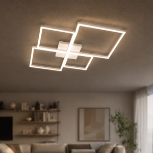 Plafoniera top light four squares led 3000k 4000k
