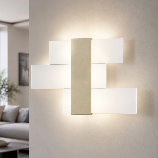 Applique led 16w moderna toplight flight oro