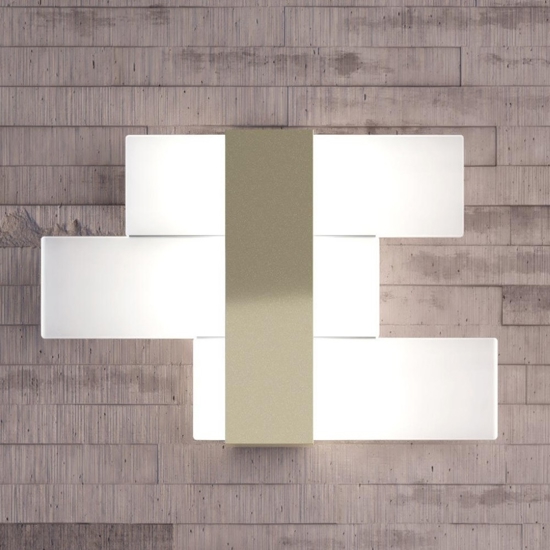 Applique led 16w moderna toplight flight oro