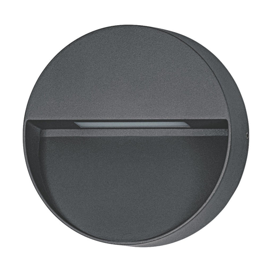 Applique da esterno tonda nera led cct ip65
