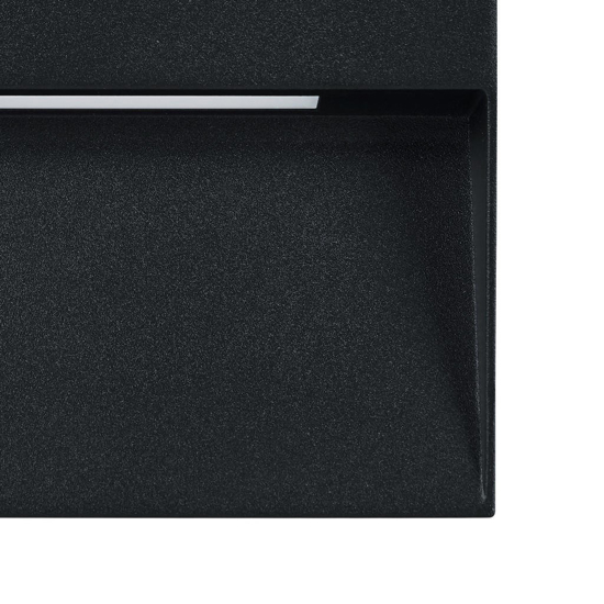 Segnapasso led cct 3000k 4000k 5000k 6500k da esterno quadrato ip65 nero eglo maruggio