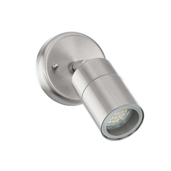 Faretto led per esterno giardino orientabile inox ip44