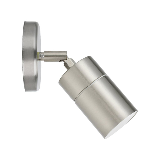 Faretto led per esterno giardino orientabile inox ip44