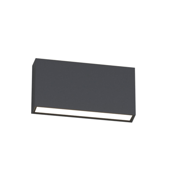 Applique da esterno top light madrid antracite led 10w cct ip65