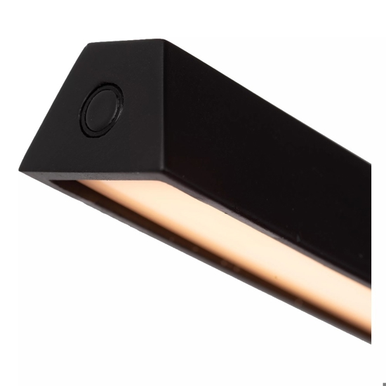 Lampada da scrivania nera design moderna sottile led 3w 2700k