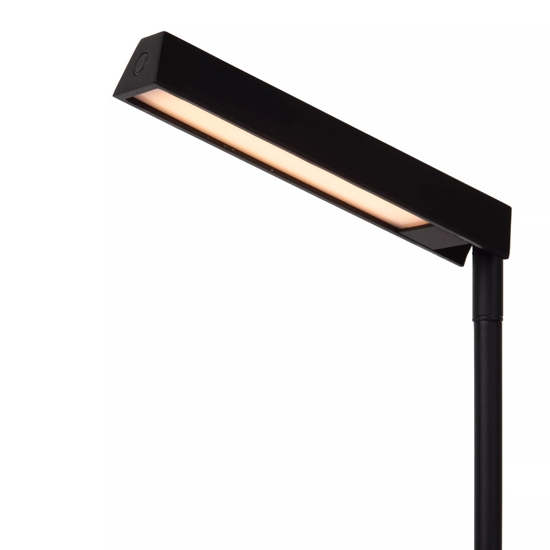 Lampada da scrivania nera design moderna sottile led 3w 2700k