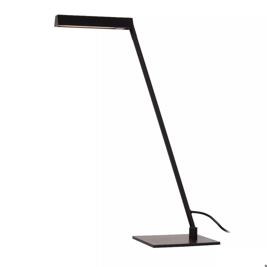 Lampada da scrivania nera design moderna sottile led 3w 2700k
