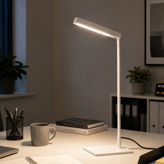 Lampada da scrivania bianca design moderna led 2700k dimmerabile