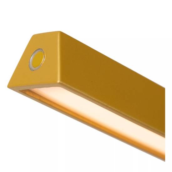 Lampada da scrivania giallo ocra design moderna