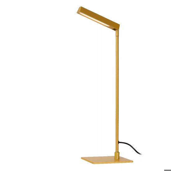 Lampada da scrivania giallo ocra design moderna