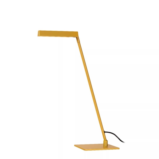 Lampada da scrivania giallo ocra design moderna
