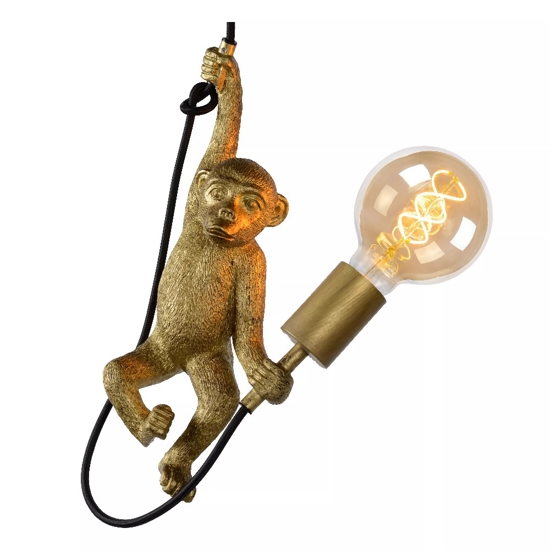 Lampada a sospensione scimmia oro pendente scimpenze