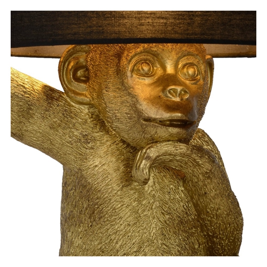 Lampada da tavolo scimpanze oro 