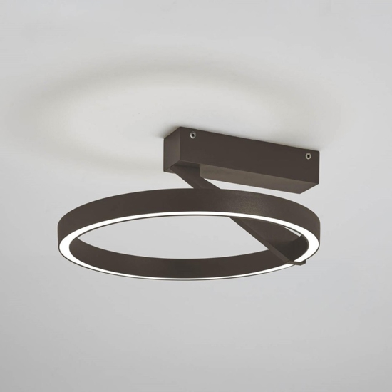 Plafoniera bronzo led 33w moderna 3000k 4000k vivida meridiana